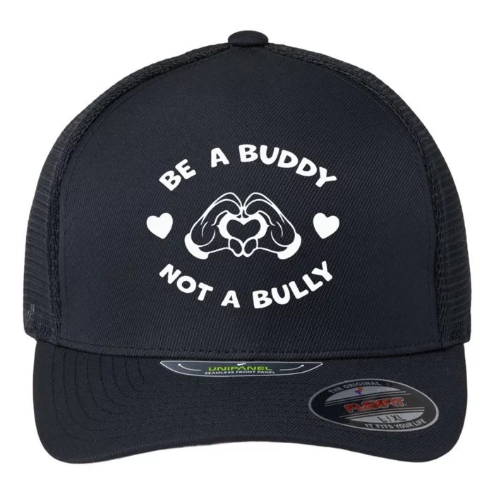 Be a Buddy Not a Bully Unity Day Orange Anti Bullying Flexfit Unipanel Trucker Cap