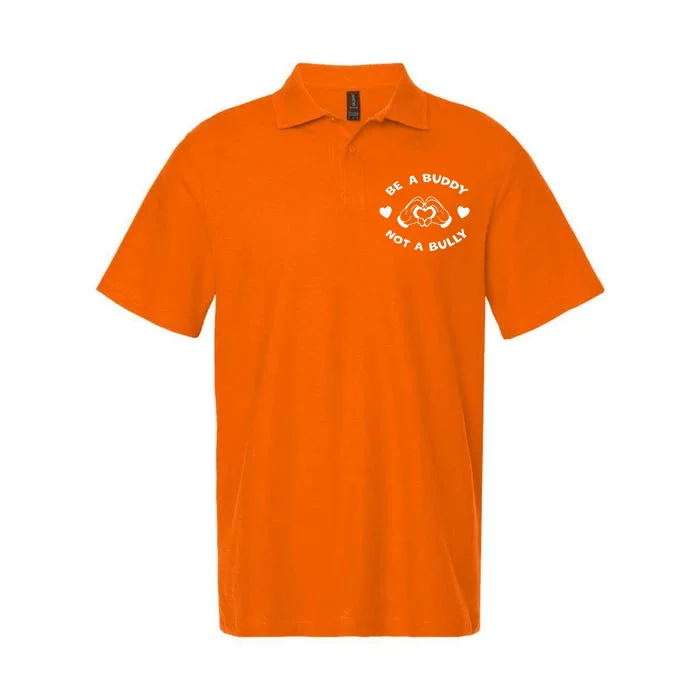 Be a Buddy Not a Bully Unity Day Orange Anti Bullying Softstyle Adult Sport Polo