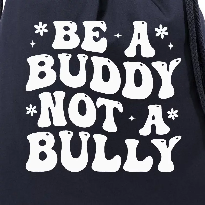 Be a Buddy Not a Bully Orange Anti Bullying Unity Day Drawstring Bag