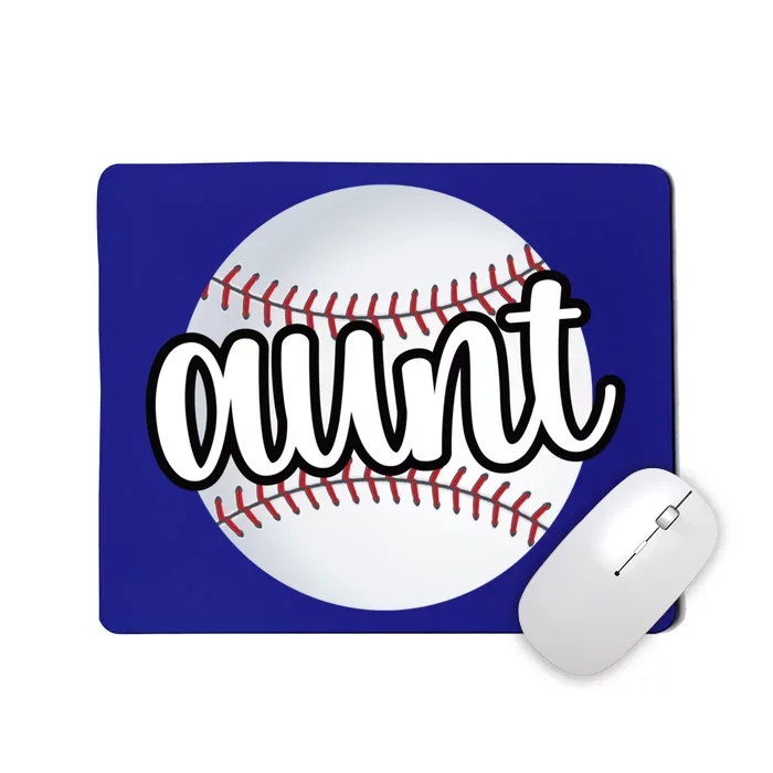 Baseball Aunt Baseball Fan Proud Baseball Auntie Gift Mousepad