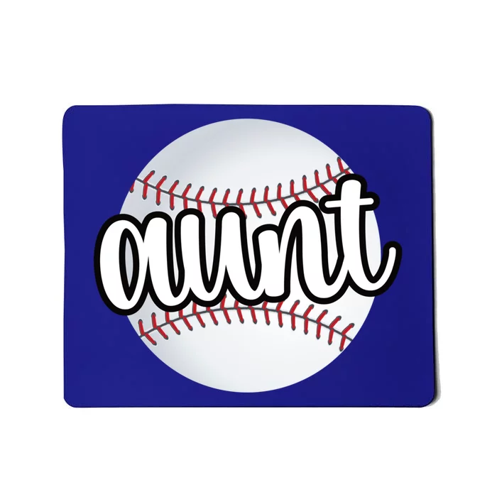 Baseball Aunt Baseball Fan Proud Baseball Auntie Gift Mousepad