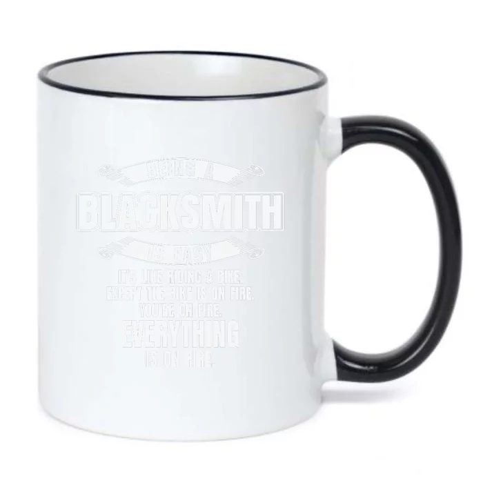 Being A Blacksmith Is Easy Funny Blacksmithing Black Color Changing Mug