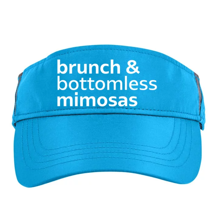 Brunch And Bottomless Mimosas Breakfast Lifestyle Gift Funny Gift Adult Drive Performance Visor