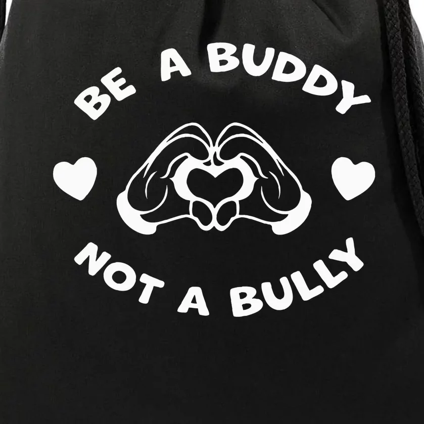 Be a Buddy Not a Bully Unity Day Orange Anti Bullying Drawstring Bag