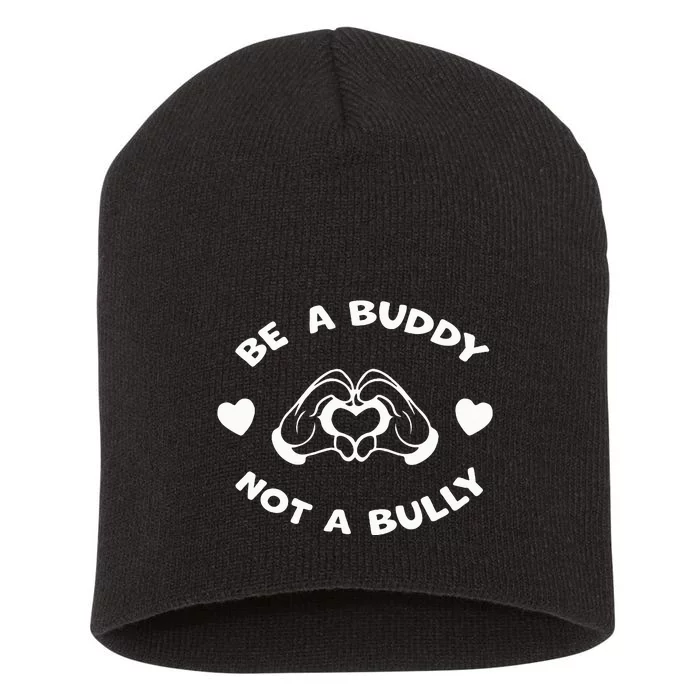 Be a Buddy Not a Bully Unity Day Orange Anti Bullying Short Acrylic Beanie