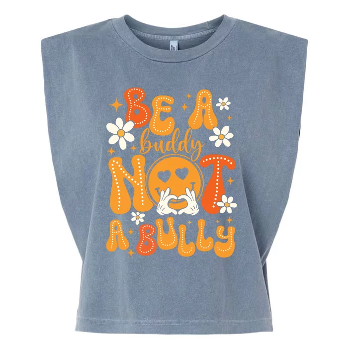 Be A Buddy Not A Bully Unity Day Orange Anti Bullying Garment-Dyed Women's Muscle Tee