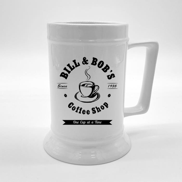 Bill And Bob's Coffee Shop Aa Recovery Gift Great Gift Front & Back Beer Stein