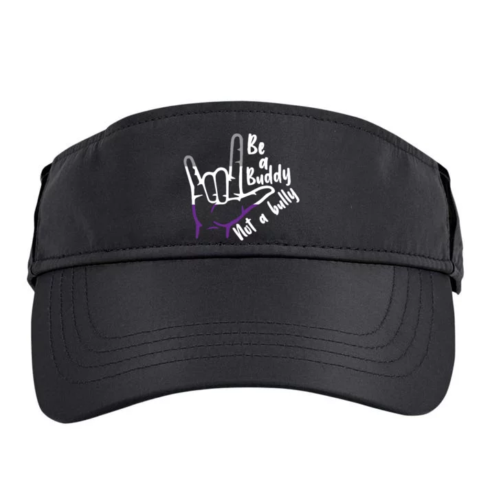 Be A Buddy Not A Bully Lgbtq Asexual Pride Flag Adult Drive Performance Visor