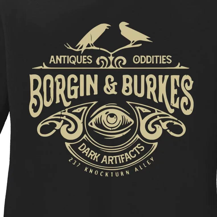 Borgin And Burkes Unusual And Ancient Wizarding Artifacts Ladies Long Sleeve Shirt