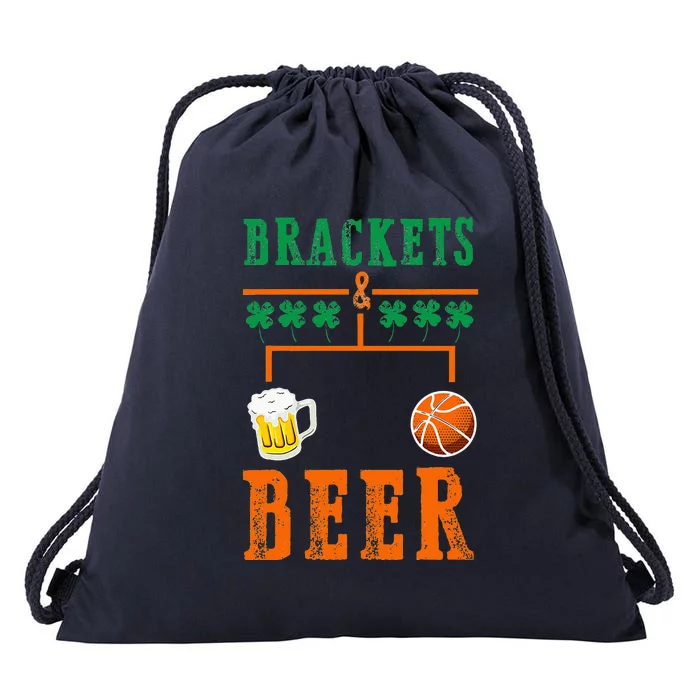 Brackets And Beer March Basketball College Drawstring Bag