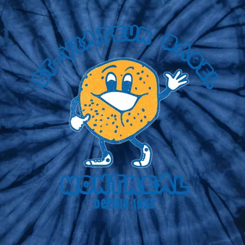 Bagels Are Booming Stviateur Bagel Montreal Depuis 1957 Gifts Tie-Dye T-Shirt