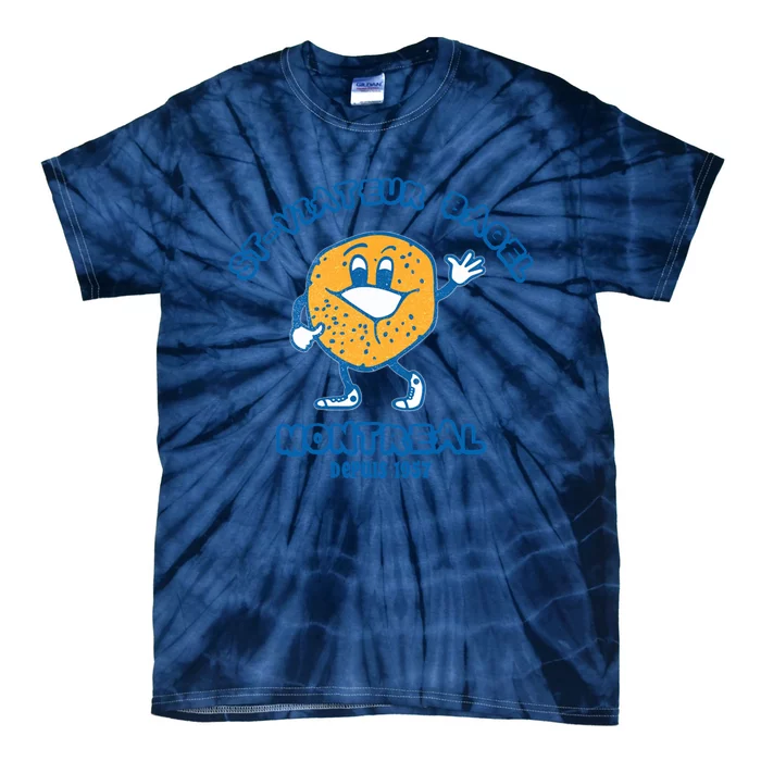 Bagels Are Booming Stviateur Bagel Montreal Depuis 1957 Gifts Tie-Dye T-Shirt