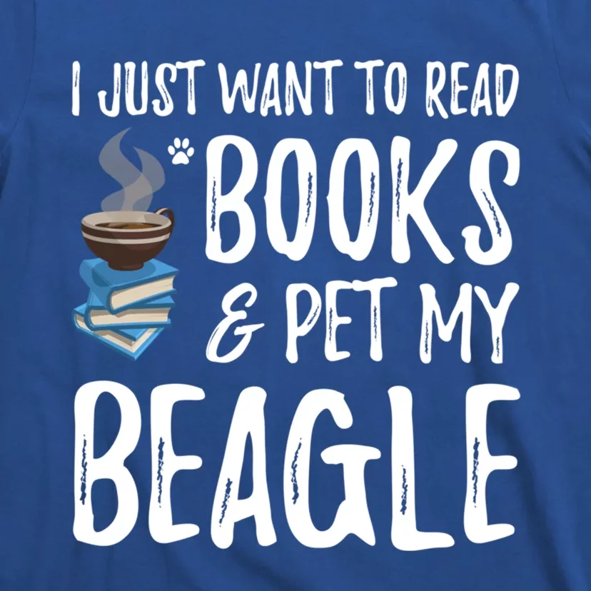 Beagle Avid Book Reader Funny Dog Mom Gift T-Shirt