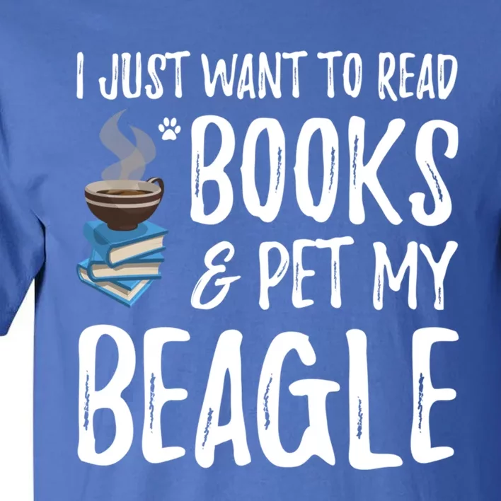 Beagle Avid Book Reader Funny Dog Mom Gift Tall T-Shirt