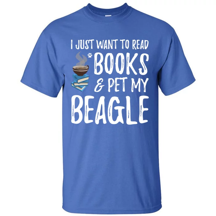 Beagle Avid Book Reader Funny Dog Mom Gift Tall T-Shirt