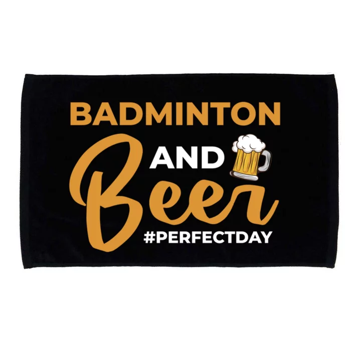 Badminton And Beer Perfectday Badminton Gift Microfiber Hand Towel