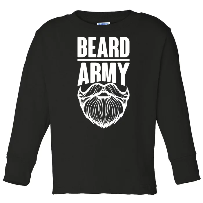 Beard Army Toddler Long Sleeve Shirt