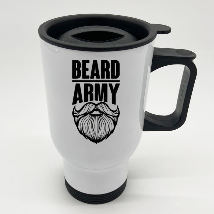 Beard Army Front & Back Stainless Steel Travel Mug