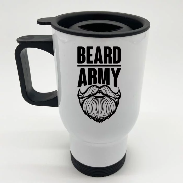 Beard Army Front & Back Stainless Steel Travel Mug