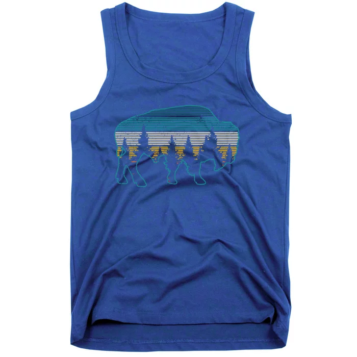 Bison American Buffalo Vintage National Park Souvenir Gift Cool Gift Tank Top