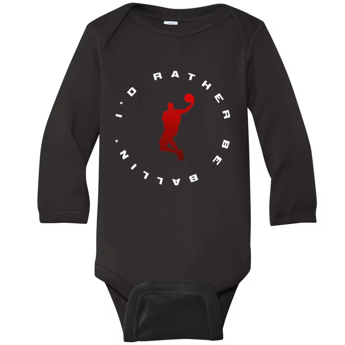 Basketball Apparel Basketball Baby Long Sleeve Bodysuit