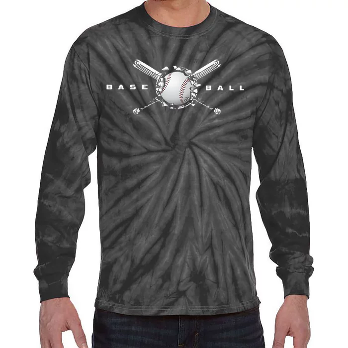 Baseball Apparel Baseball Tie-Dye Long Sleeve Shirt