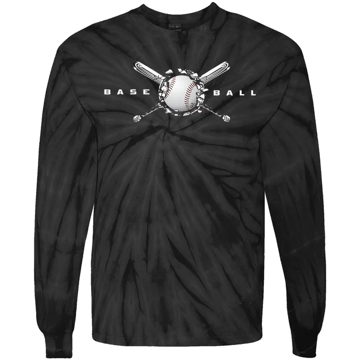 Baseball Apparel Baseball Tie-Dye Long Sleeve Shirt