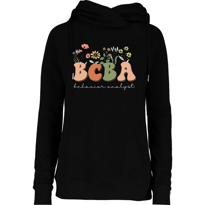 Behavior Analyst BCBA Behavior Therapist ABA Therapist RBT Womens Funnel Neck Pullover Hood