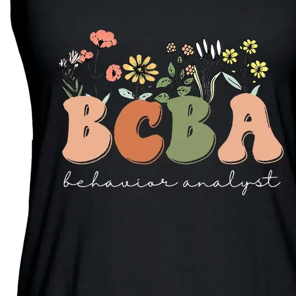 Behavior Analyst BCBA Behavior Therapist ABA Therapist RBT Ladies Essential Flowy Tank