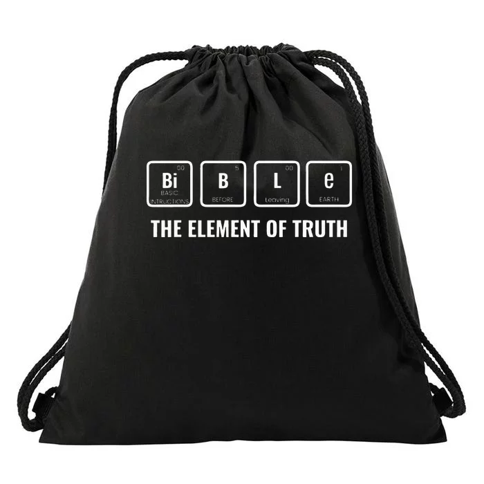 Bible Anagram Basic Instructions Before Leaving Earth Drawstring Bag