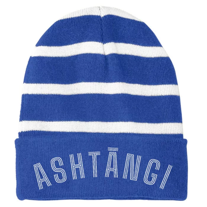 Basic Ashtangi Striped Beanie with Solid Band