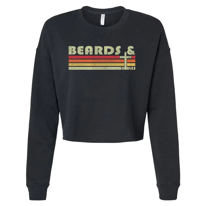 Beards And Bibles Christian Dad Cropped Pullover Crew