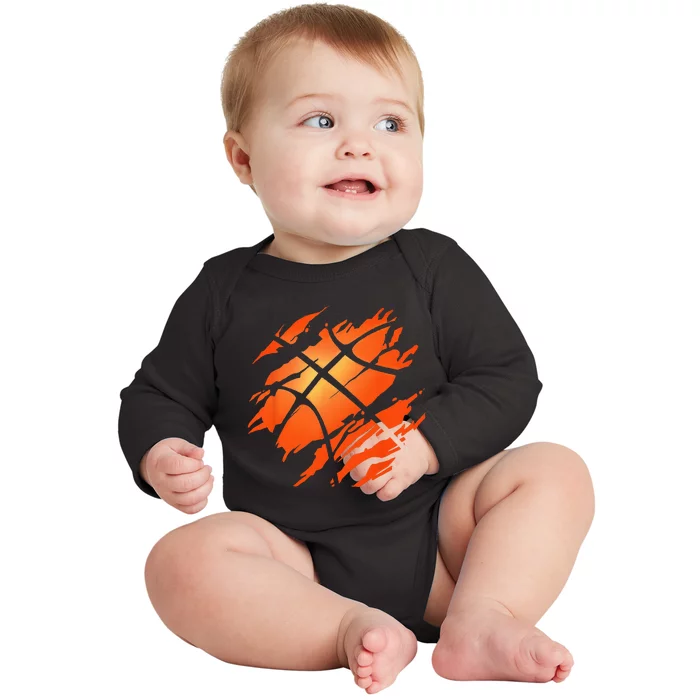 Basketball Apparel Basketball Baby Long Sleeve Bodysuit