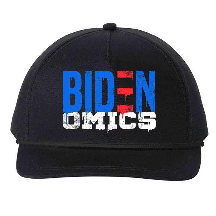 Bidenomics Anti Biden Admin President Joe BidenS Economics Snapback Five-Panel Rope Hat