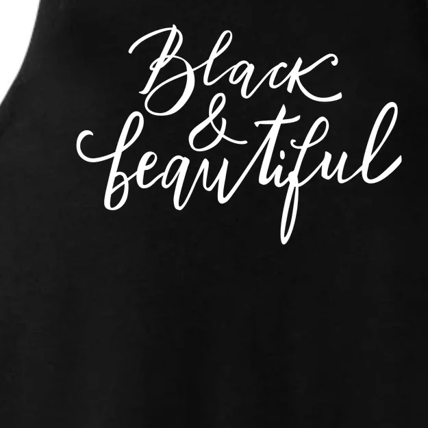 Black And Beautiful Gift Ladies Tri-Blend Wicking Tank