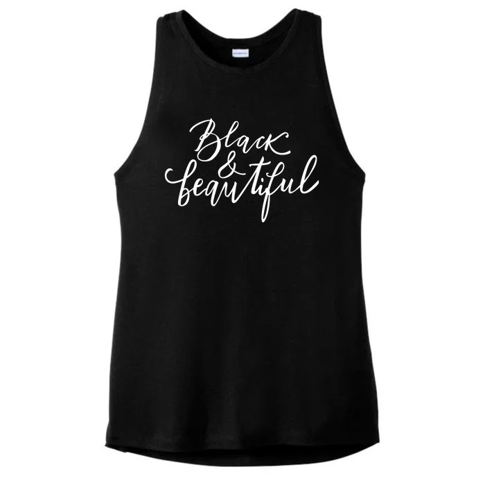 Black And Beautiful Gift Ladies Tri-Blend Wicking Tank