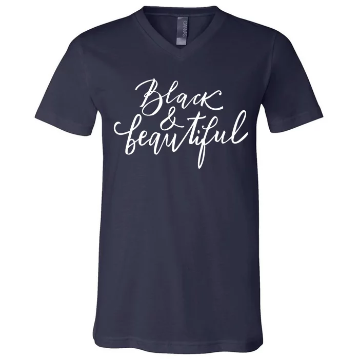 Black And Beautiful Gift V-Neck T-Shirt