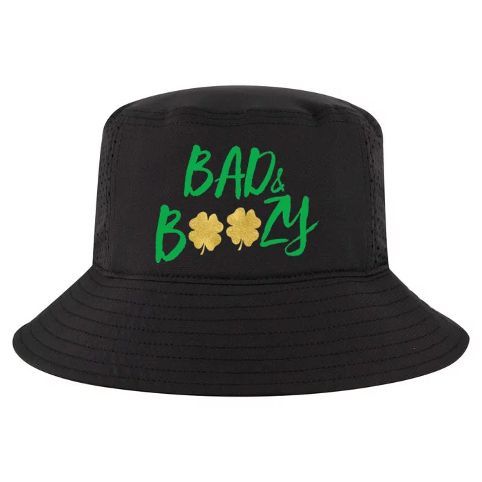 Bad And Boozy Funny Saint Patrick Day Drinking Gift Cool Comfort Performance Bucket Hat