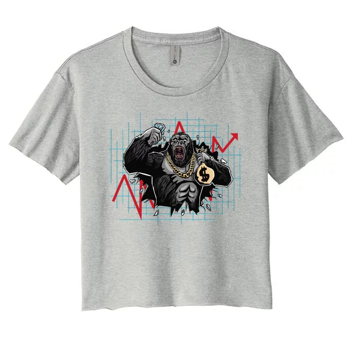 Bitcoin Ape Women's Crop Top Tee