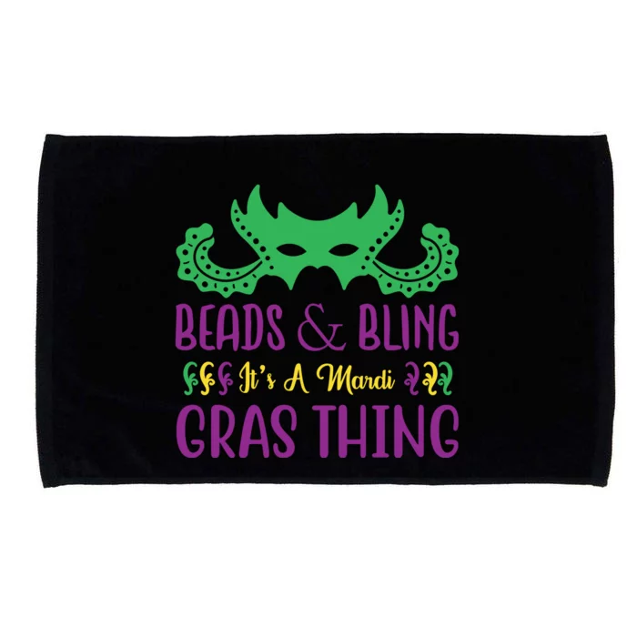 Beads And Bling It's A Mardi Gras Thing Microfiber Hand Towel