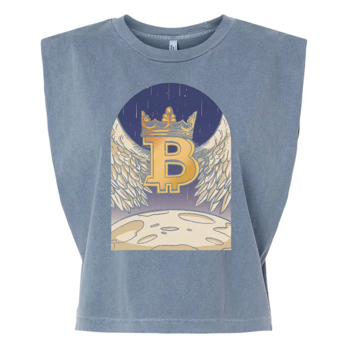 Bitcoin Angel Garment-Dyed Women's Muscle Tee