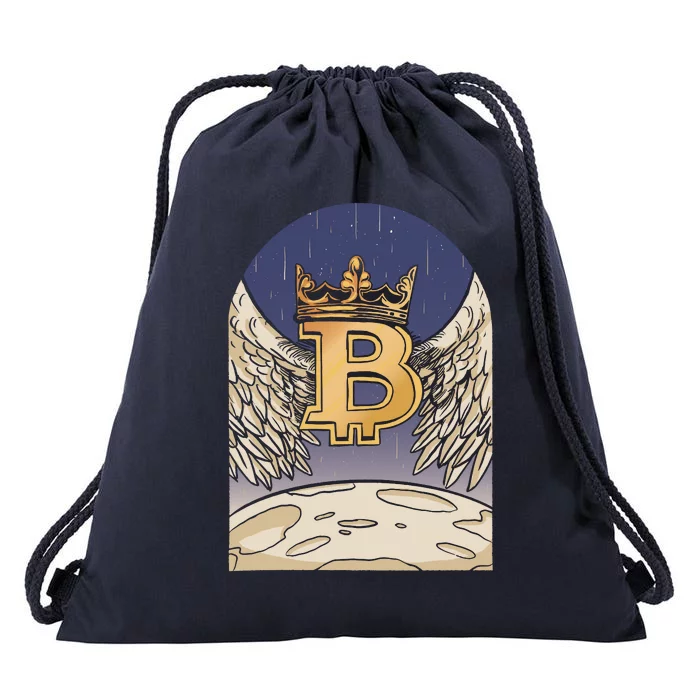 Bitcoin Angel Drawstring Bag