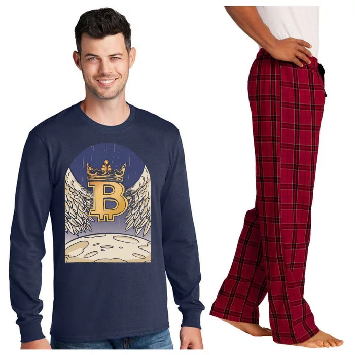 Bitcoin Angel Long Sleeve Pajama Set