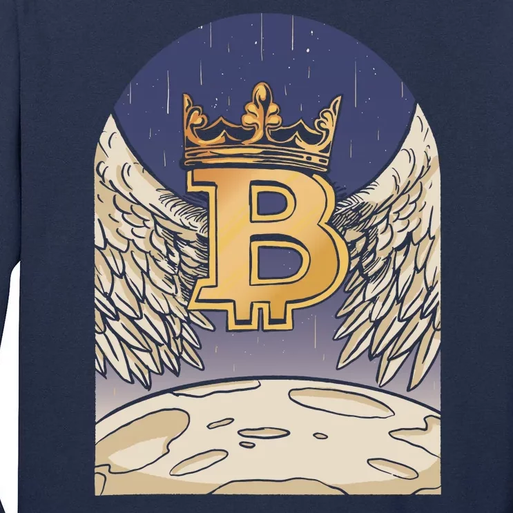 Bitcoin Angel Tall Long Sleeve T-Shirt