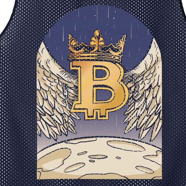 Bitcoin Angel Mesh Reversible Basketball Jersey Tank