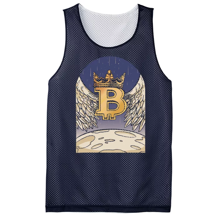 Bitcoin Angel Mesh Reversible Basketball Jersey Tank