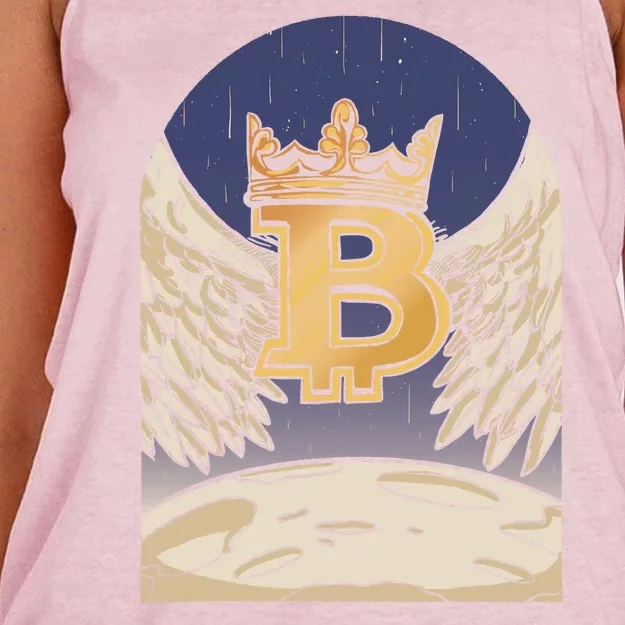 Bitcoin Angel Women's Knotted Racerback Tank