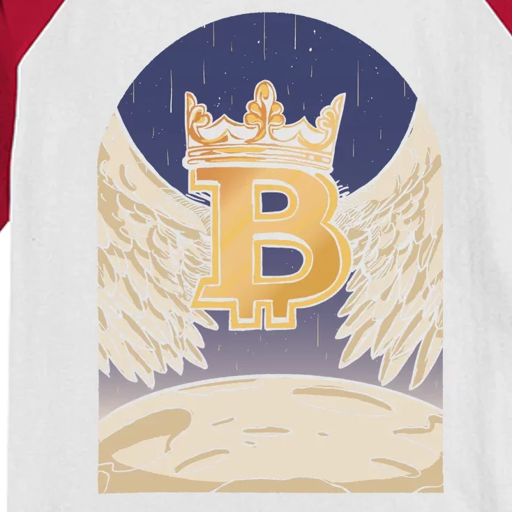 Bitcoin Angel Kids Colorblock Raglan Jersey