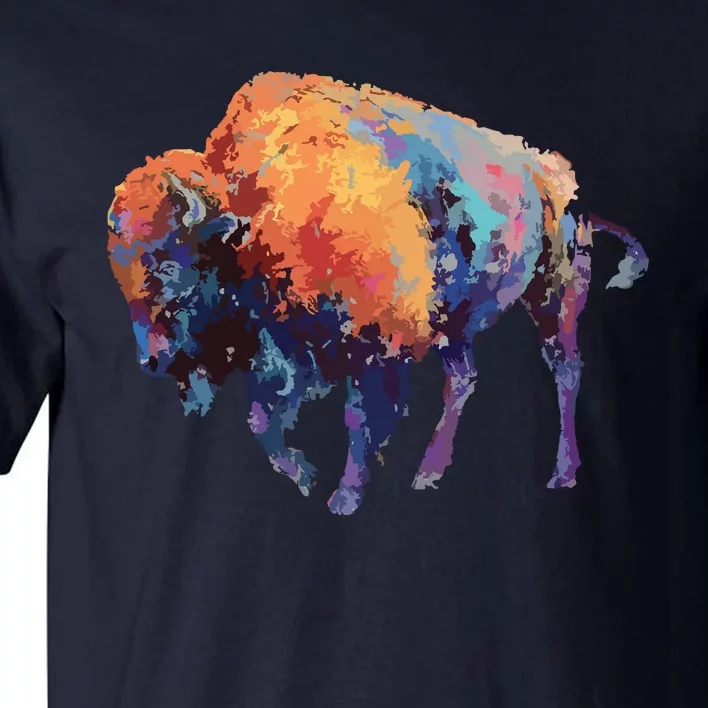 Buffalo American Bison Western Gift Tall T-Shirt