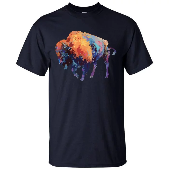 Buffalo American Bison Western Gift Tall T-Shirt